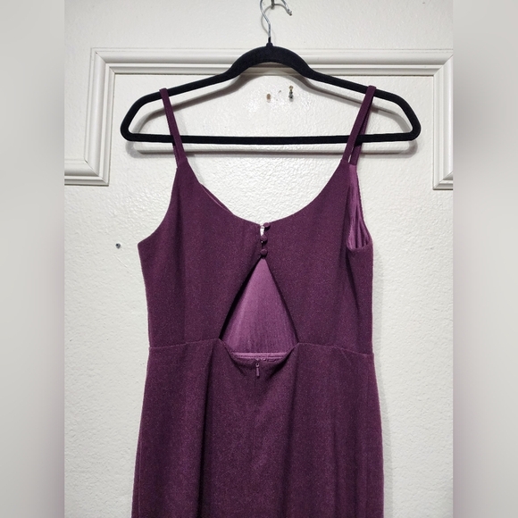 Lulus Moments of Bliss Purple Backless Mermaid Maxi Dress M Wedding Party Prom - Picture 9 of 10